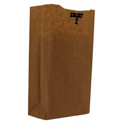 DURO BROWN PAPER BAGS 2 LB 500CT/PACK ***PICK-UP ONLY***